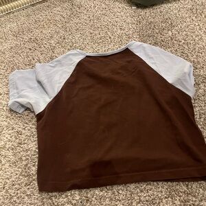 Blue brown top